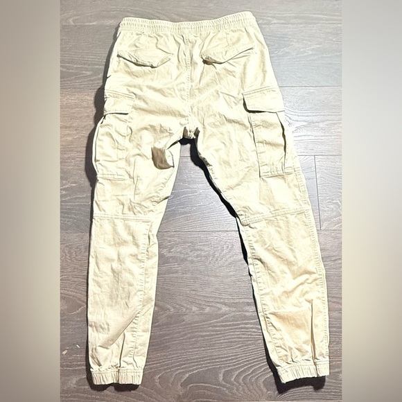 H&M Tan Cargo Pants with Elastic Cuffs - Picture 6 of 8